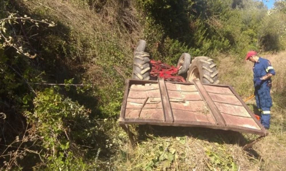 Σπάρτη: Άνδρας καταπλακώθηκε από τρακτέρ - Χωρίς τις αισθήσεις του